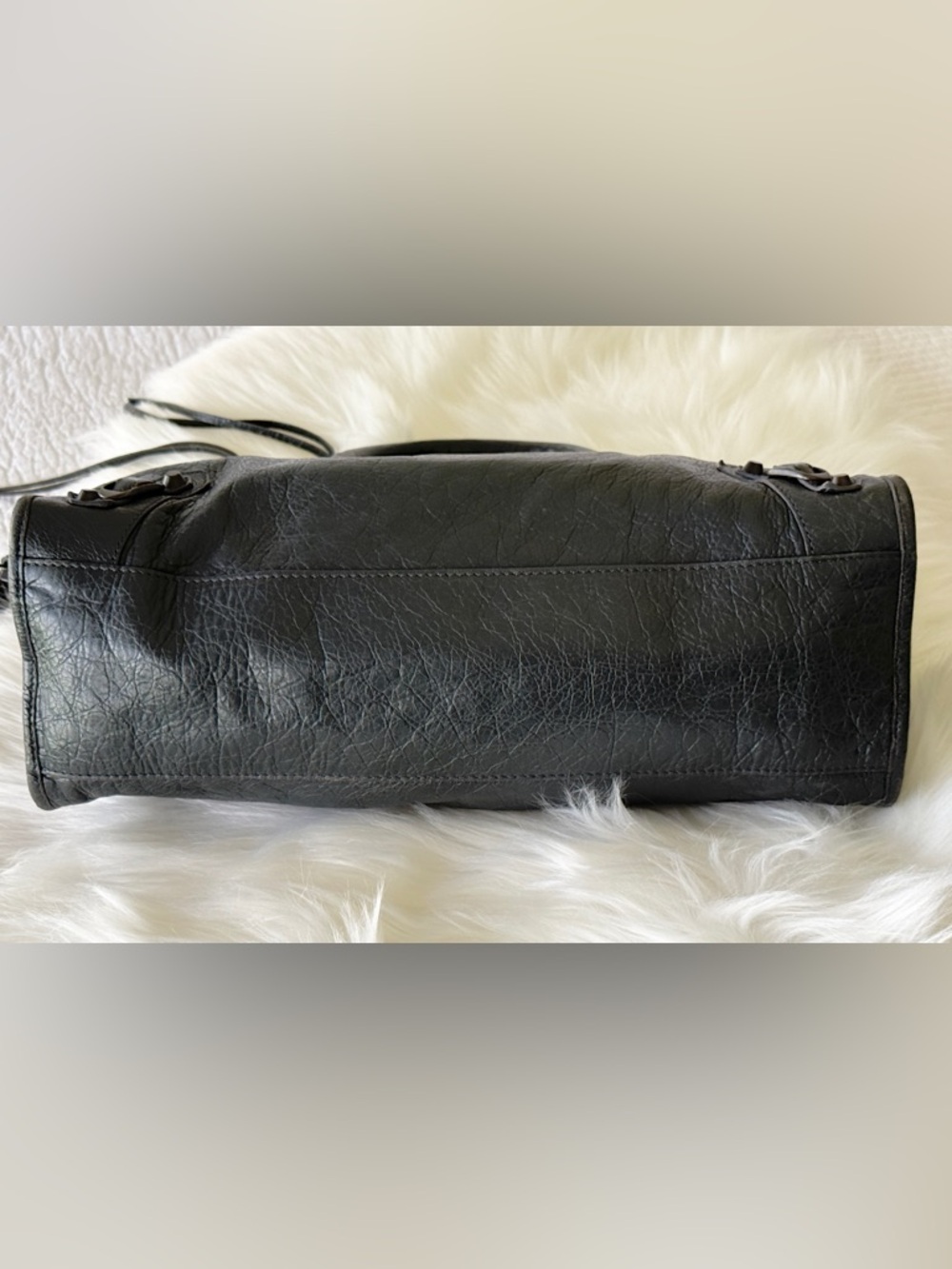 BALENCIAGA CITY BAG GRAY ANTHRACITE GREY W/MIRROR S/S 2014 - Picture 9 of 11